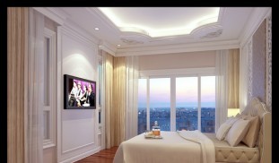3 D perspective ห้องนอน ตกแต่งภายในบ้าน เศรษฐสิริ