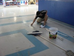 วัดหน้างาน การตีผังหน้างาน