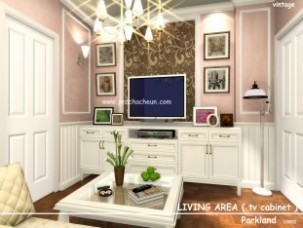 3 D Perspective ตกแต่งภายใน เฟอร์นิเจอร์บิ้วอิน